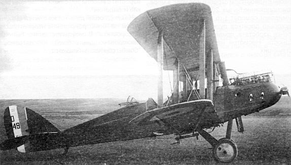«Де Хэвилленд» DH.9, состоявший на вооружении врангелевской авиации в 1920 г.